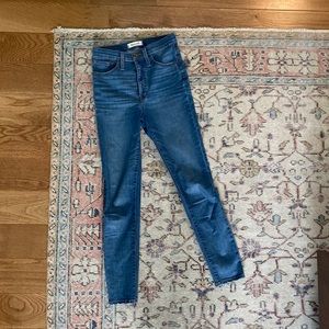 madewell high waisted skinny jeans
